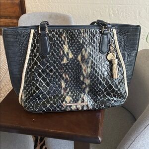 Brahmin medium leather tote
